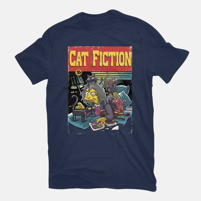 Cat Fiction-Unisex-Basic-Tee-zascanauta