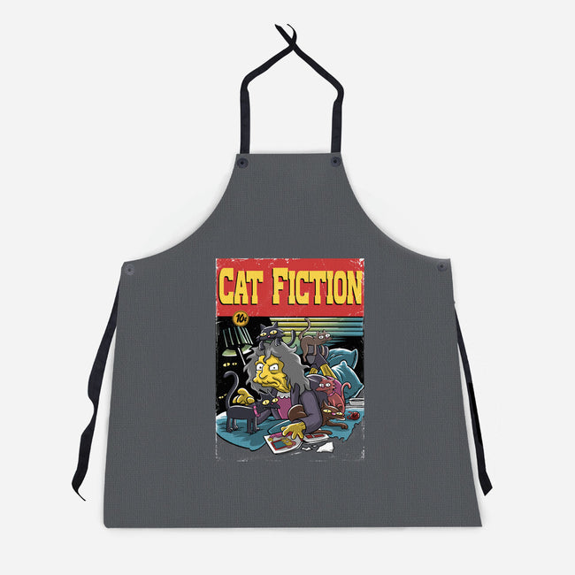 Cat Fiction-Unisex-Kitchen-Apron-zascanauta