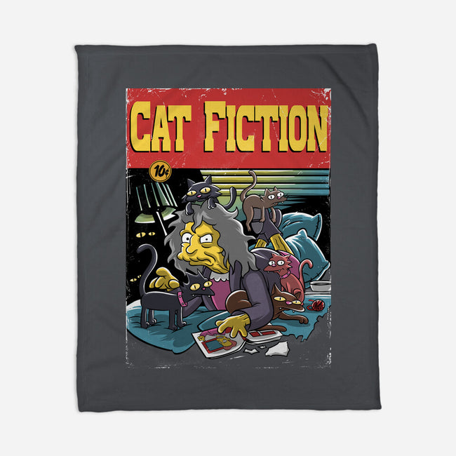 Cat Fiction-None-Fleece-Blanket-zascanauta