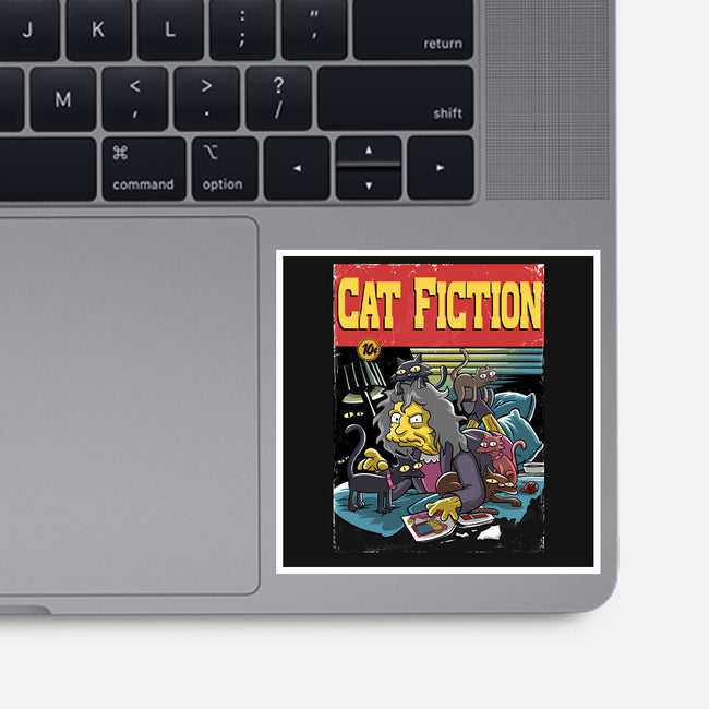 Cat Fiction-None-Glossy-Sticker-zascanauta