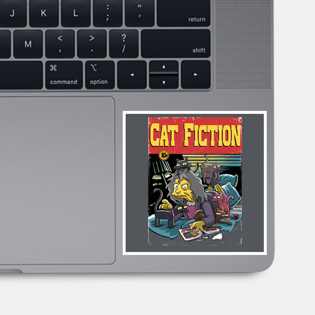 Cat Fiction-None-Glossy-Sticker-zascanauta