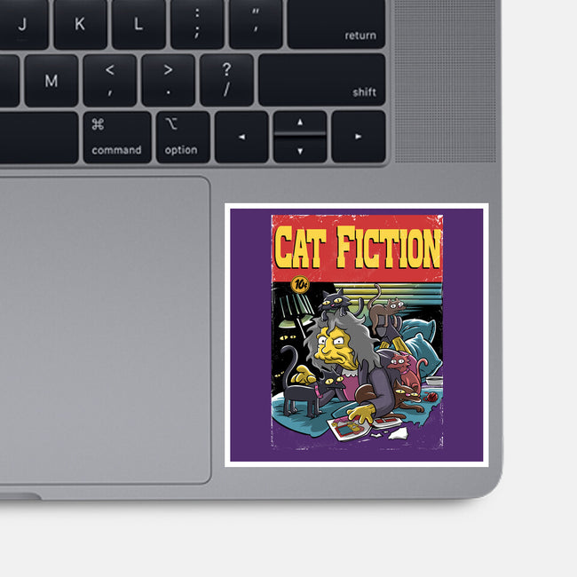 Cat Fiction-None-Glossy-Sticker-zascanauta