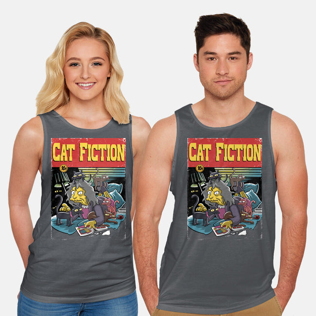 Cat Fiction-Unisex-Basic-Tank-zascanauta