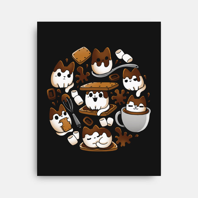 Smore Kittens-None-Stretched-Canvas-Vallina84