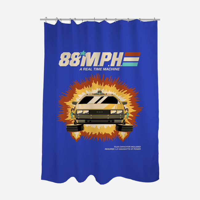 A Real Time Machine-None-Polyester-Shower Curtain-retrodivision