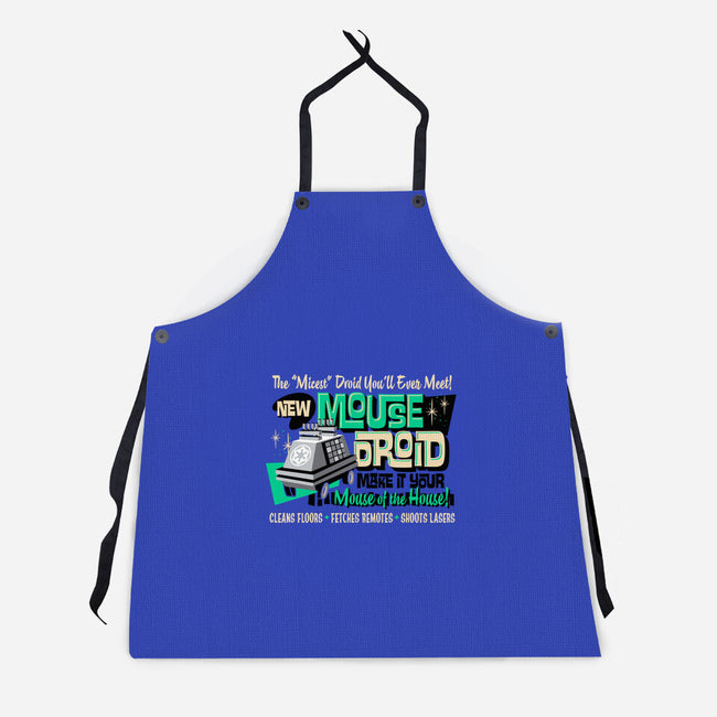 Mouse Droid-Unisex-Kitchen-Apron-Wheels