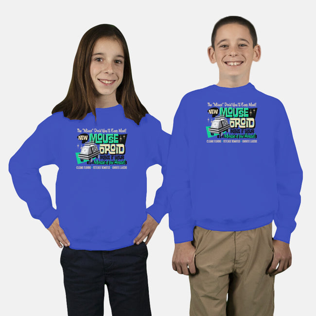 Mouse Droid-Youth-Crew Neck-Sweatshirt-Wheels