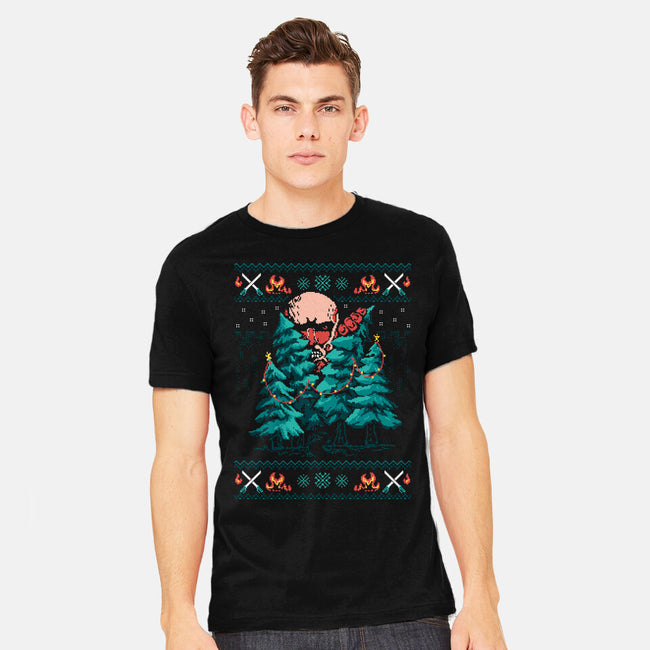 Attack On Christmas-Mens-Heavyweight-Tee-marsdkart