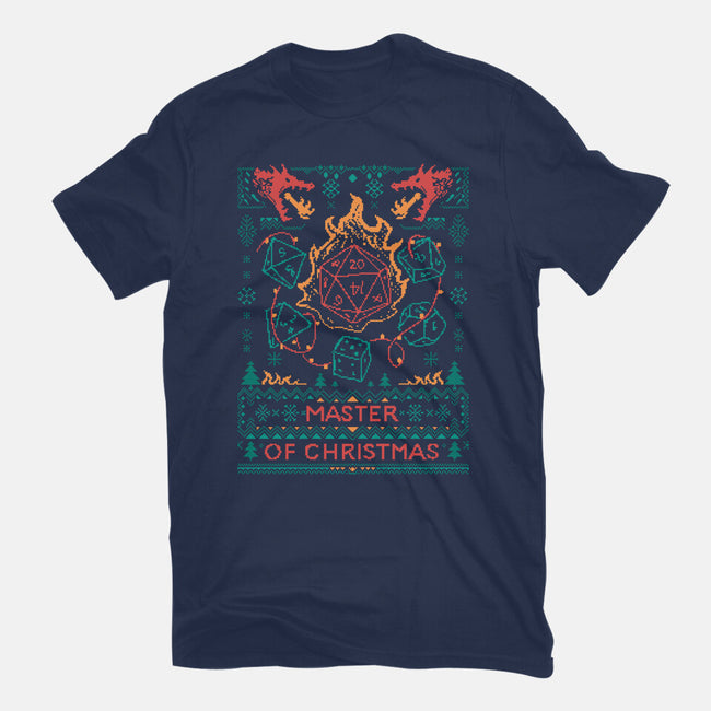 Master Of Christmas Dice-Womens-Basic-Tee-marsdkart