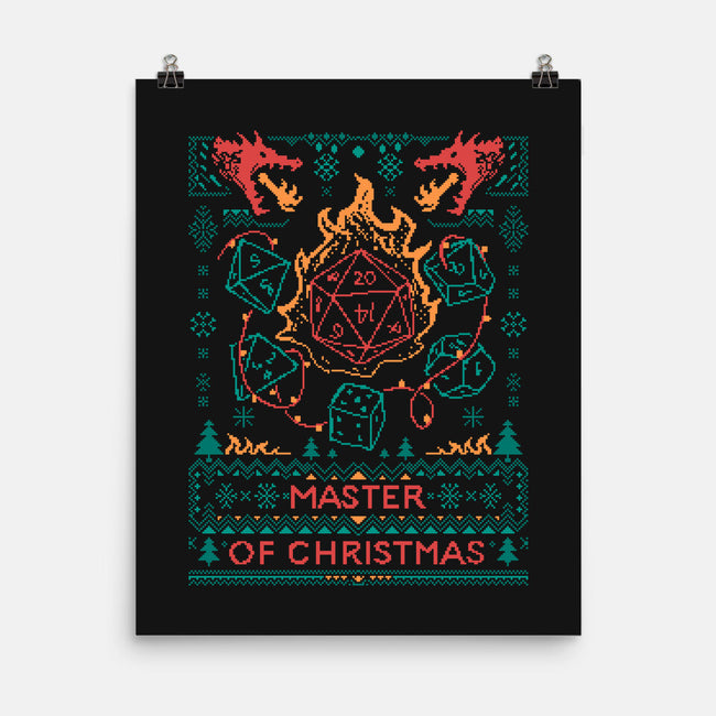 Master Of Christmas Dice-None-Matte-Poster-marsdkart