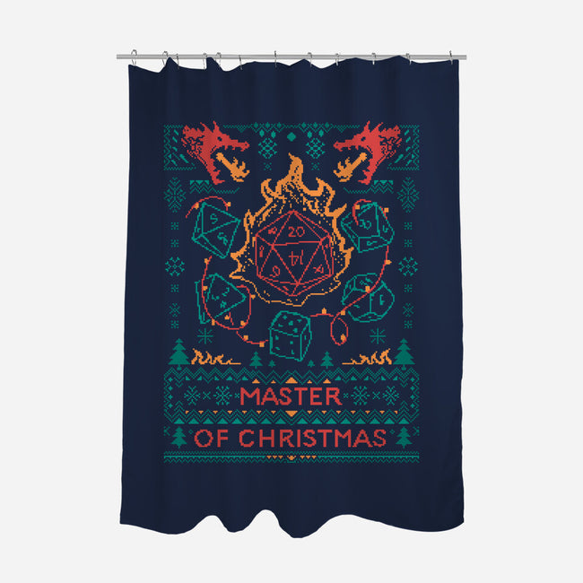 Master Of Christmas Dice-None-Polyester-Shower Curtain-marsdkart