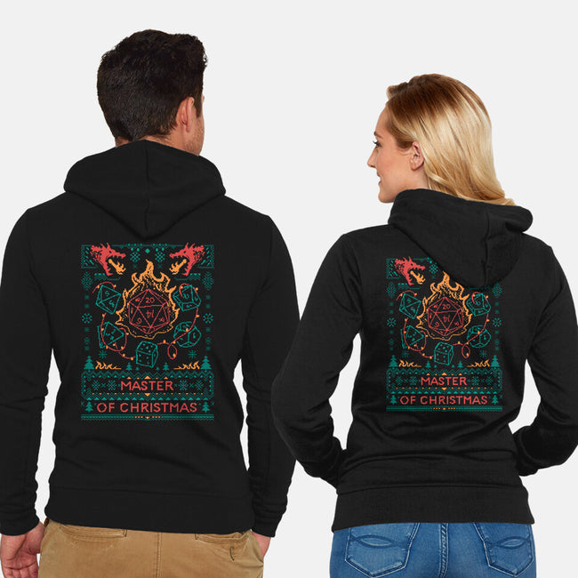 Master Of Christmas Dice-Unisex-Zip-Up-Sweatshirt-marsdkart