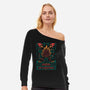 Master Of Christmas Dice-Womens-Off Shoulder-Sweatshirt-marsdkart