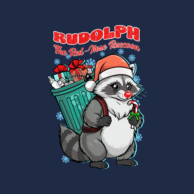 Rudolph The Red Nose Raccoon-Womens-Basic-Tee-palmstreet