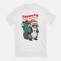 Rudolph The Red Nose Raccoon-Womens-Basic-Tee-palmstreet