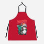 Rudolph The Red Nose Raccoon-Unisex-Kitchen-Apron-palmstreet