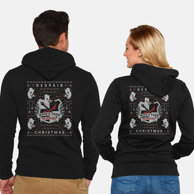 Hopes Peak Academy Christmas-Unisex-Zip-Up-Sweatshirt-LAGELANTEE