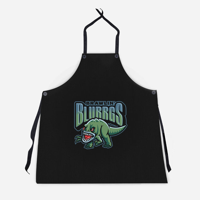 Brawlin Blurrgs-Unisex-Kitchen-Apron-Wheels