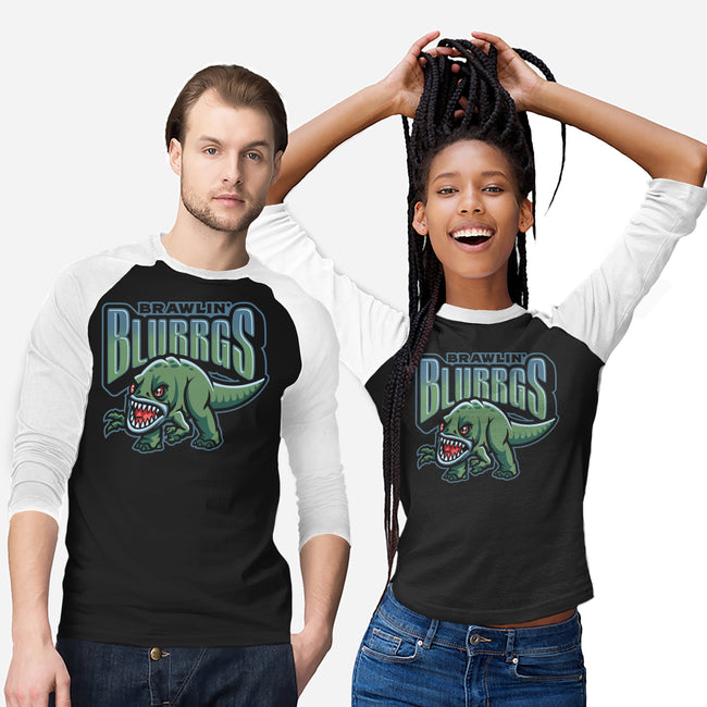 Brawlin Blurrgs-Unisex-Baseball-Tee-Wheels