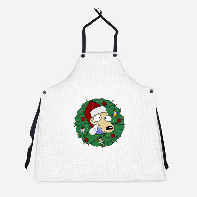 Rockoing Around The Christmas Tree-Unisex-Kitchen-Apron-Alexhefe