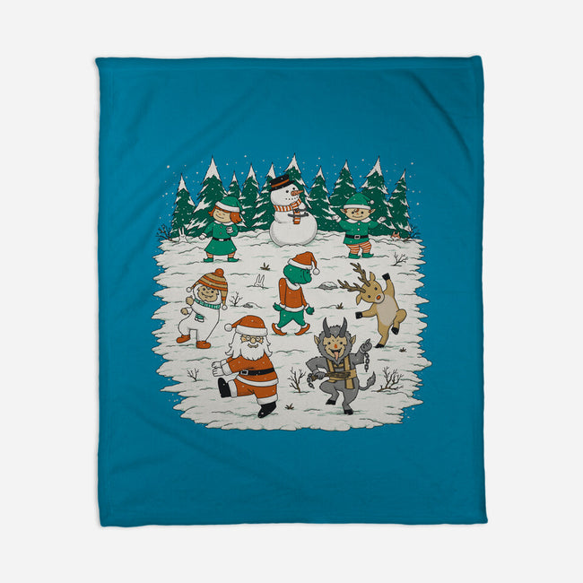 Christmas Dance-None-Fleece-Blanket-pigboom