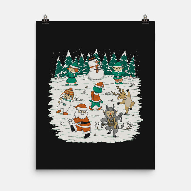 Christmas Dance-None-Matte-Poster-pigboom