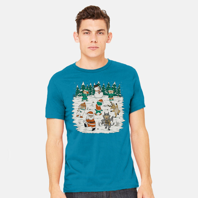 Christmas Dance-Mens-Heavyweight-Tee-pigboom