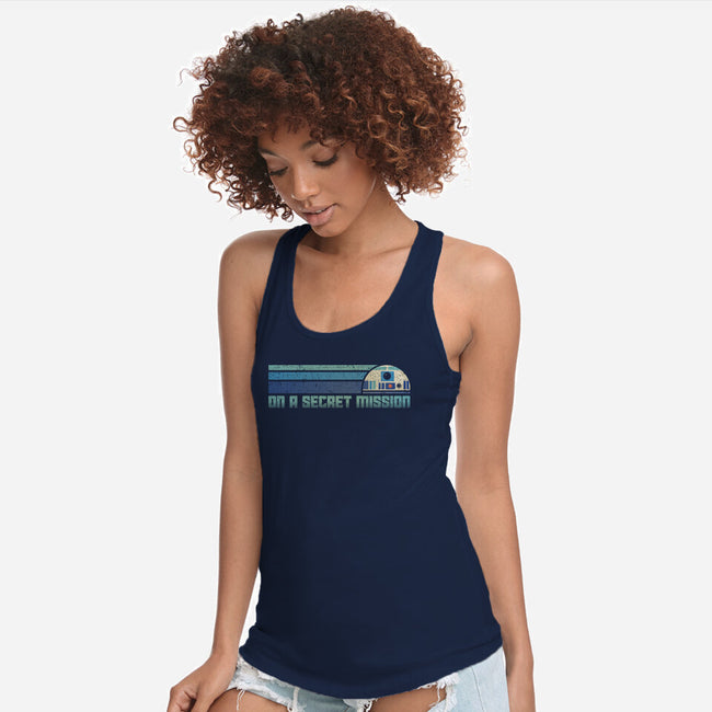 On A Secret Mission-Womens-Racerback-Tank-kg07