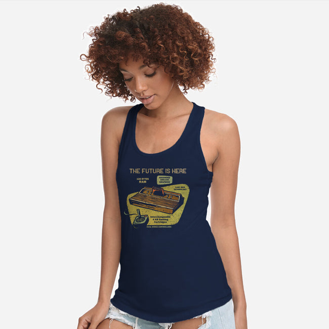 The Future Is Here-Womens-Racerback-Tank-kg07