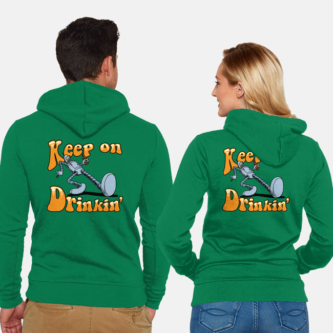 Keep On Drinkin-Unisex-Zip-Up-Sweatshirt-joerawks