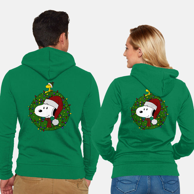 Merry Christmasnuts-Unisex-Zip-Up-Sweatshirt-Alexhefe