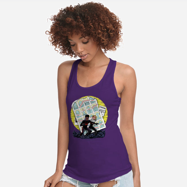 Days Of Spider Past-Womens-Racerback-Tank-zascanauta