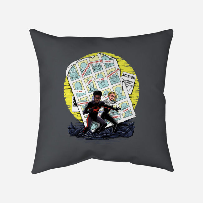 Days Of Spider Past-None-Removable Cover w Insert-Throw Pillow-zascanauta