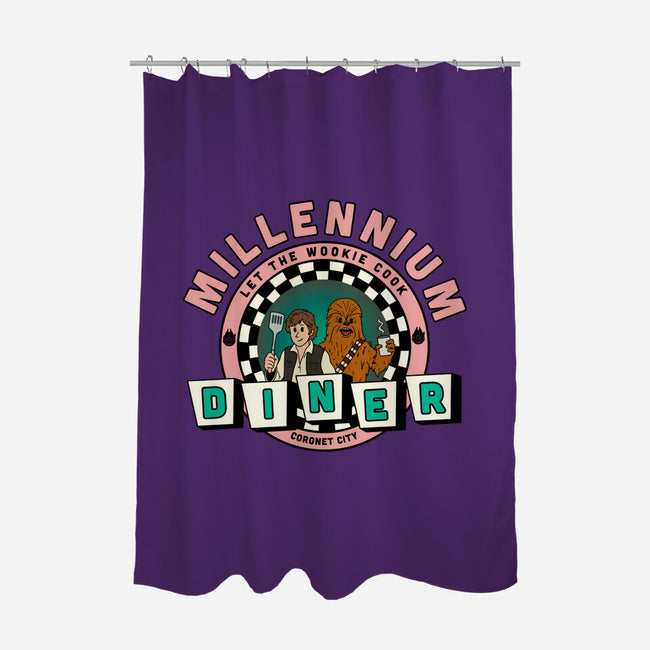 Millennium Diner-None-Polyester-Shower Curtain-milasneeze