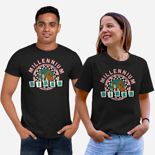 Millennium Diner-Unisex-Basic-Tee-milasneeze