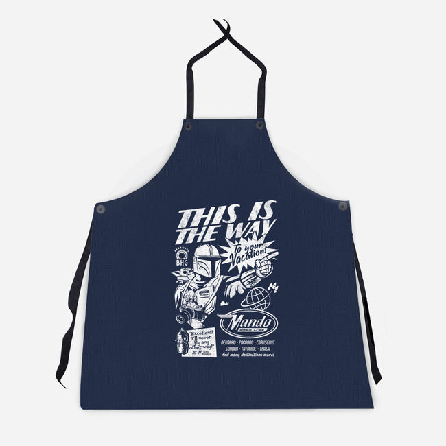 Mando Space Lines-Unisex-Kitchen-Apron-Arinesart