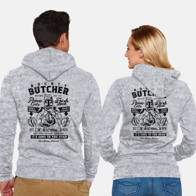 Bounty Butcher-Unisex-Zip-Up-Sweatshirt-Arinesart