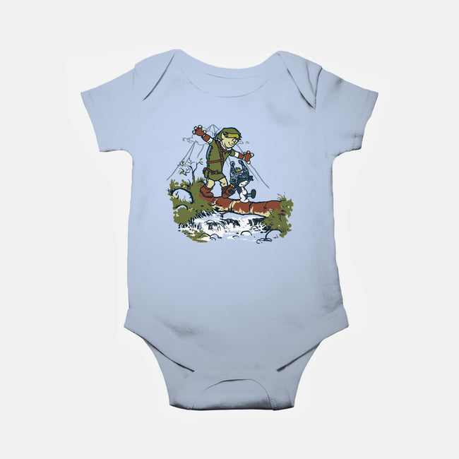 Link And Midna-Baby-Basic-Onesie-Arinesart