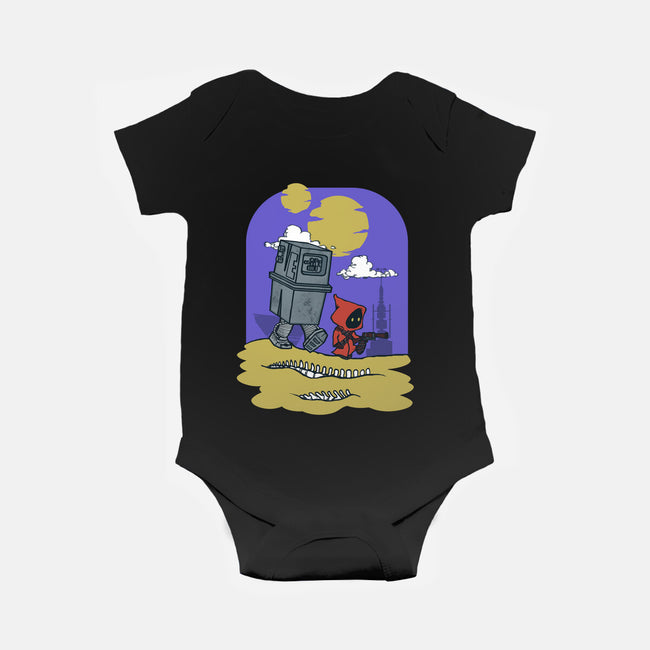 Jawa And Droid-Baby-Basic-Onesie-Arinesart