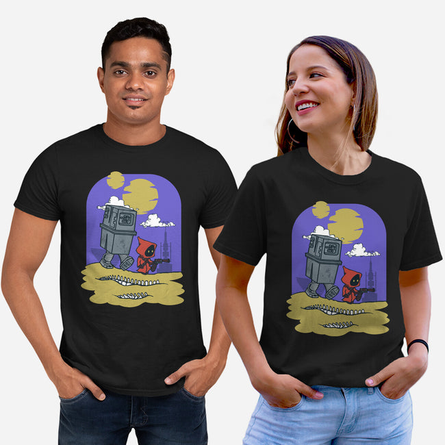 Jawa And Droid-Unisex-Basic-Tee-Arinesart