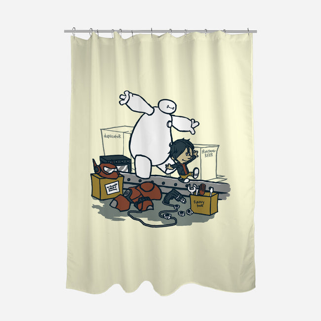 Hiro And Baymax-None-Polyester-Shower Curtain-Arinesart