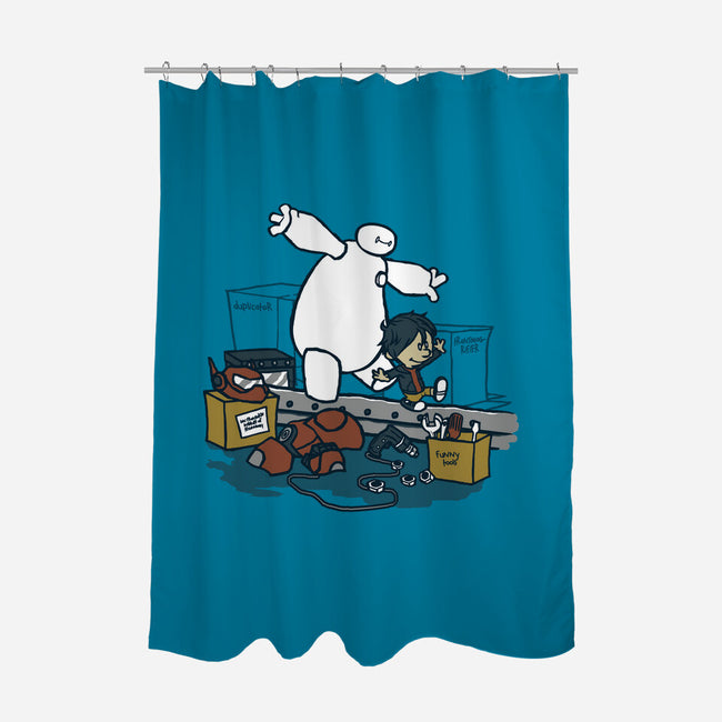 Hiro And Baymax-None-Polyester-Shower Curtain-Arinesart