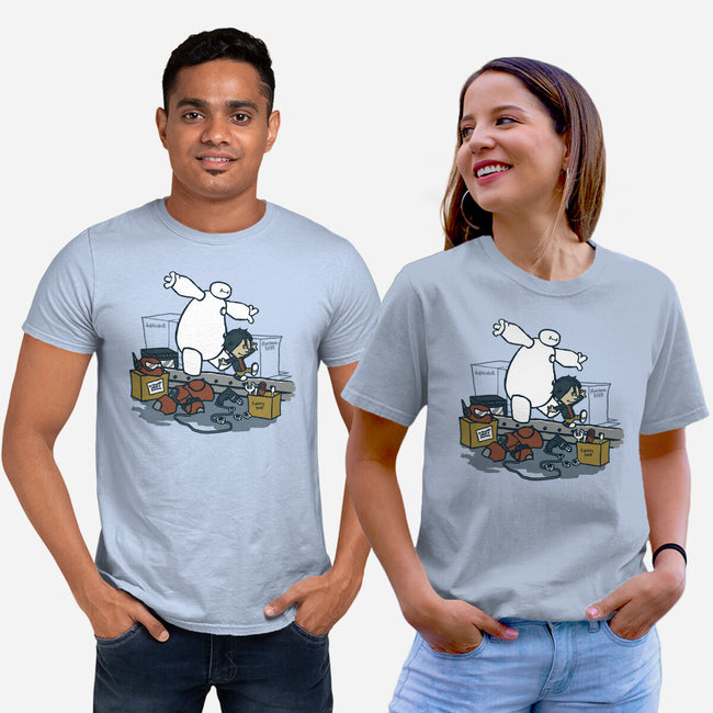 Hiro And Baymax-Unisex-Basic-Tee-Arinesart