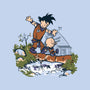 Goku And Krillin-None-Glossy-Sticker-Arinesart