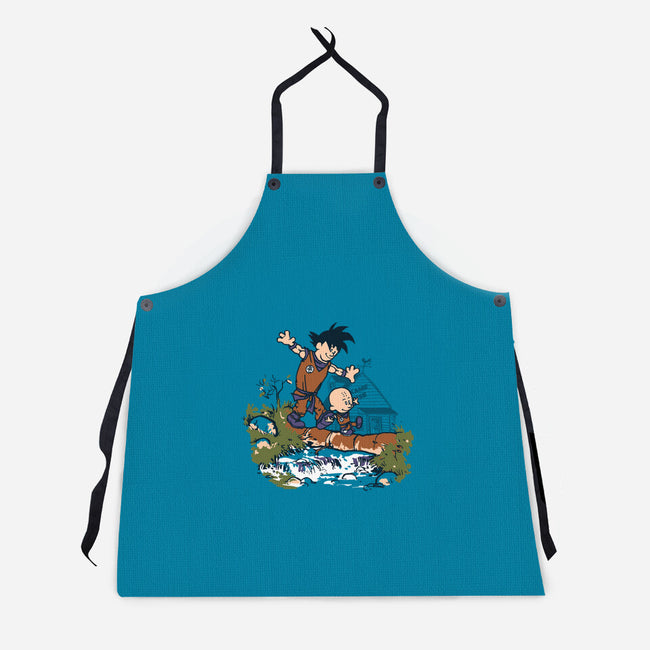 Goku And Krillin-Unisex-Kitchen-Apron-Arinesart