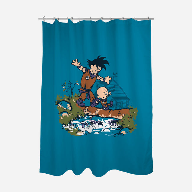 Goku And Krillin-None-Polyester-Shower Curtain-Arinesart