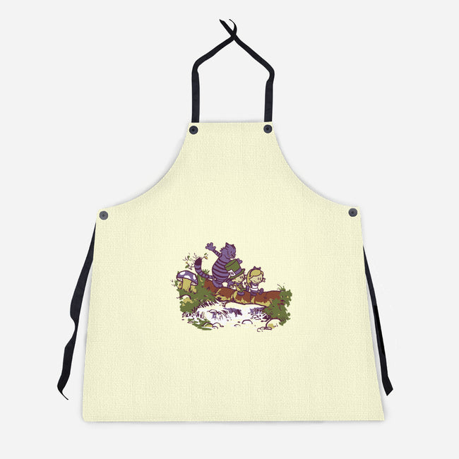 Alice And Friends-Unisex-Kitchen-Apron-Arinesart