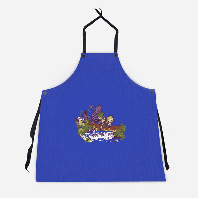 Alice And Friends-Unisex-Kitchen-Apron-Arinesart