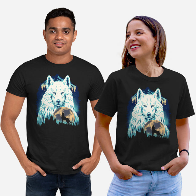 Snow Wolf-Unisex-Basic-Tee-rmatix