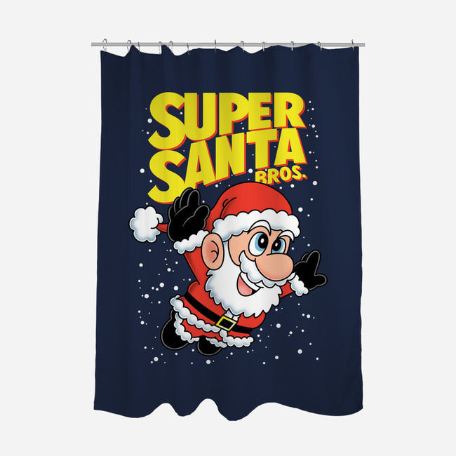 Super Santa Bros-None-Polyester-Shower Curtain-Barbadifuoco